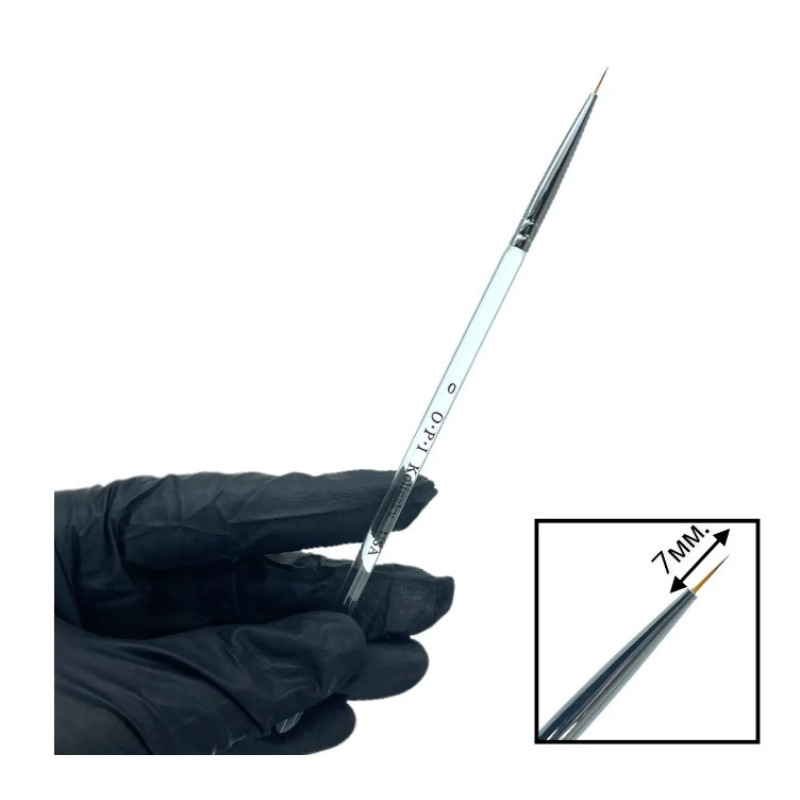 Тонкий пензлик OPI № 0 (7 мм) для деталізованого дизайну