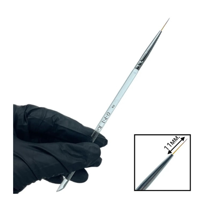 Ультратонкий пензлик OPI № 2 (11 мм) для дизайну