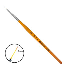 Тонкий пензлик OPI № 0 (7 мм) з дерев'яною ручкою