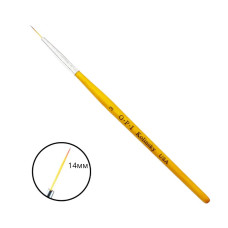 Максимально тонкий пензлик OPI № 3 (14 мм) з дерев'яною ручкою