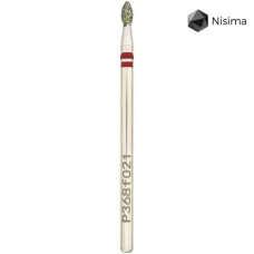 Фреза діамантова Nisima «Крапля» червона (2.1 мм) P368f021