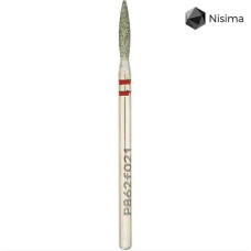 Фреза діамантова Nisima «Полум’я» червона (2.1 мм) P862f021