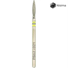 Фреза діамантова Nisima «Полум’я» жовта (2.1 мм) P862i021