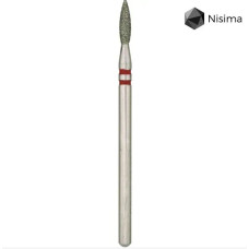 Фреза діамантова Nisima «Полум’я» червона (2.1 мм) P872f021