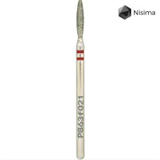Фреза діамантова Nisima «Полум’я безпечне» червона (2.1 мм) P863f021
