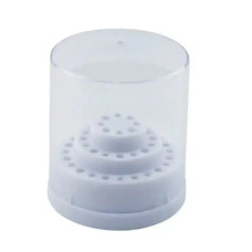 Підставка кругла з кришкою - контейнер для фрез (насадок).