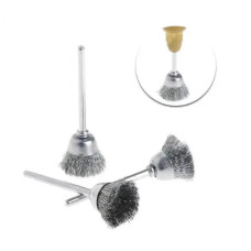 Фреза-щітка кругла (18,5мм.) з металевою щетиною для чищення інструментів із нержавіючої сталі - А.