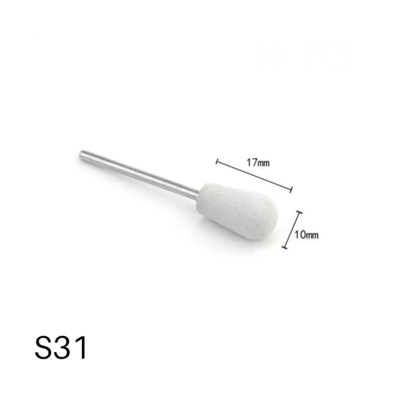 Універсальна полірувальна фреза S31 (Білий/Світло-сірий) для м'якого шліфування