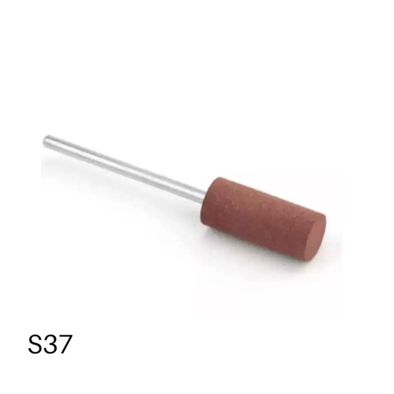 Силіконова фреза для шліфування та полірування нігтів та кутикули S37 (Коричневий циліндр)