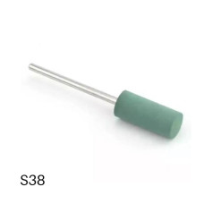 Силіконова фреза для шліфування та полірування нігтів та кутикули S38 (Зелений циліндр)