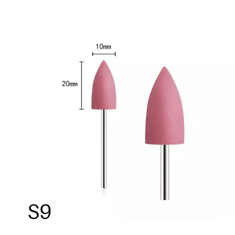 Делікатна полірувальна фреза S9 (Рожевий конус) для фінішного шліфування