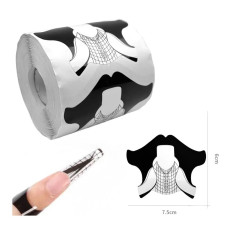 Нижні шаблони для нарощування нігтів ч/б, 6 × 7,5 см (300 шт.)