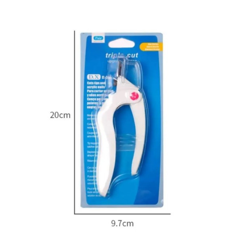 Типсоріз (кусачки) для штучних нігтів, гелевих типс Білий